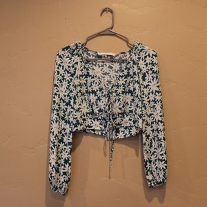 Flouncy Floral Top